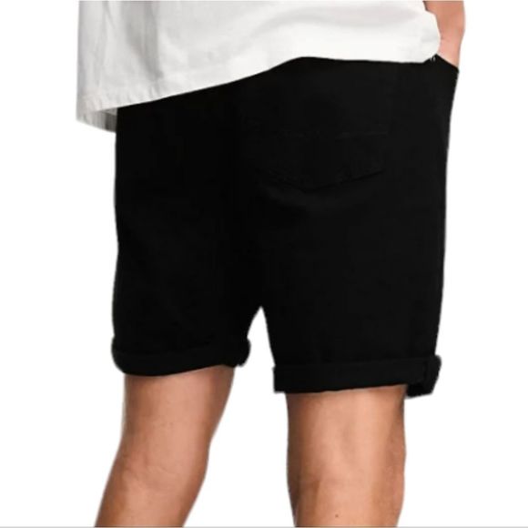 ASOS Black Jean Shorts for Men - Picture 10 of 10